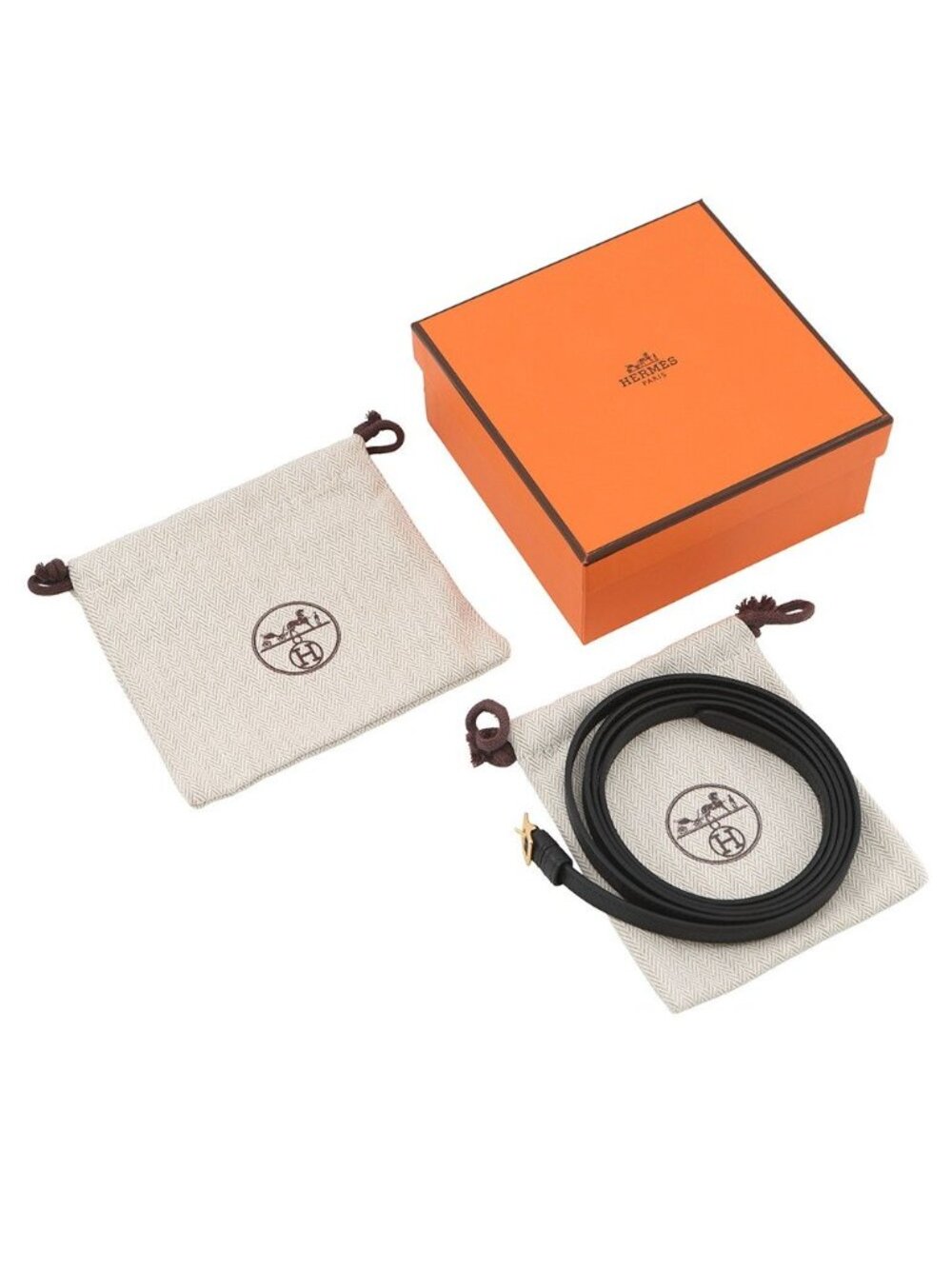 Hermes Coin Case Macaron Compact Black Gold Epsom Shoulder - Picture 6 of 6